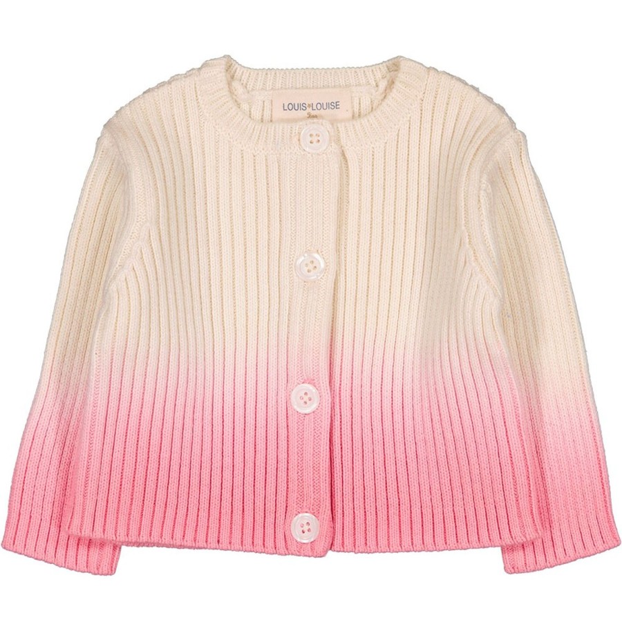 LOUIS LOUISE Cardigans, Pulls, Sweatshirts | Cardigan Yona Knitted Cotton Dip Dye