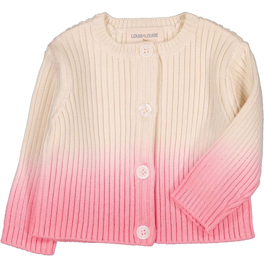 LOUIS LOUISE Cardigans, Pulls, Sweatshirts | Cardigan Yona Knitted Cotton Dip Dye