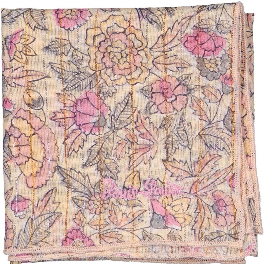 LOUIS LOUISE Accessoires And Toys | Scarf Sissi Stripe Lurex Indian Flower