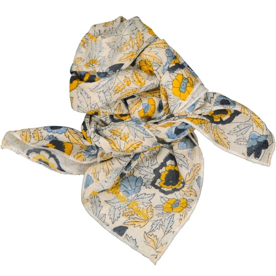 LOUIS LOUISE Accessoires And Toys | Scarf Sissi Cotton Veil Indian Flower