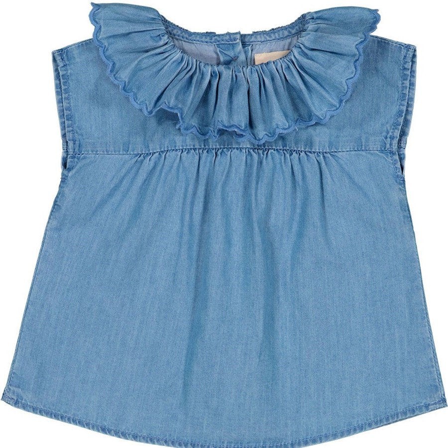 LOUIS LOUISE Blouses, Tops Baby Girls | Tunic Pierrette Chambray