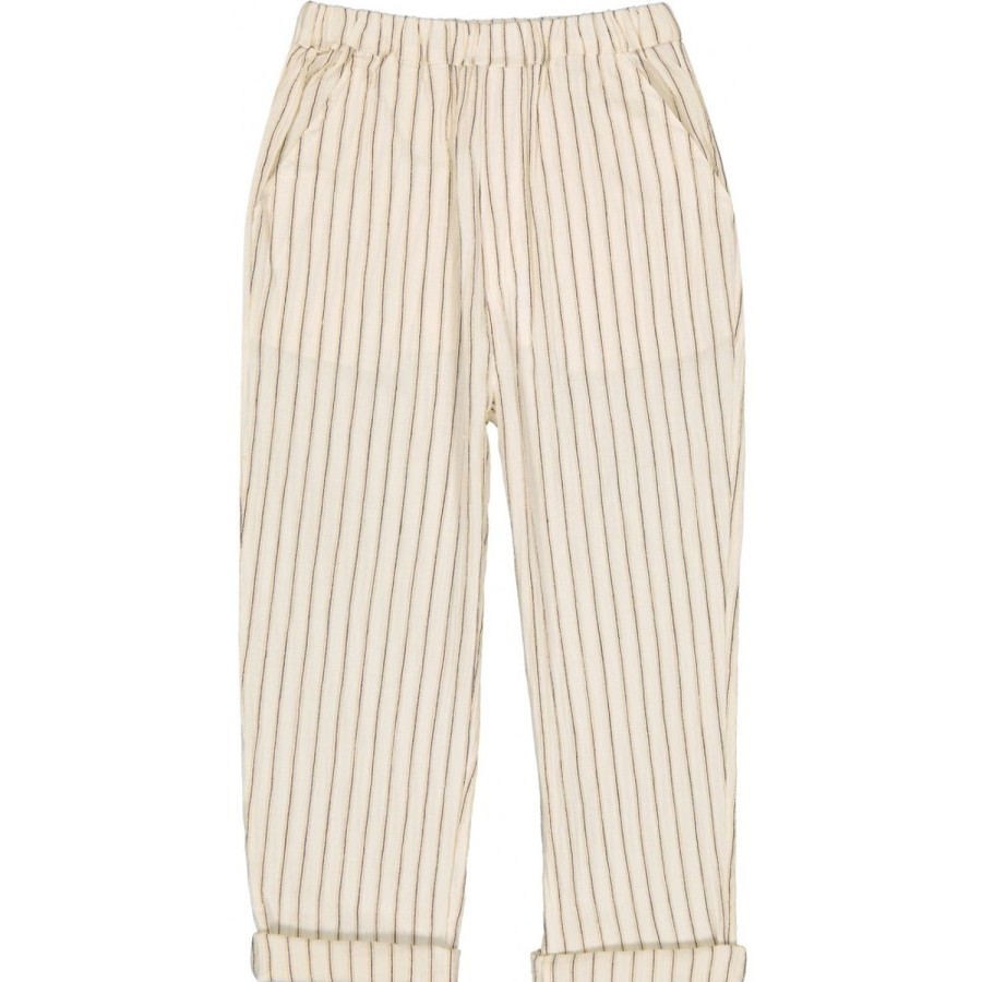 LOUIS LOUISE Skirts, Shorts, Trousers | Trousers Gazelle Cotton Crepe Stripe