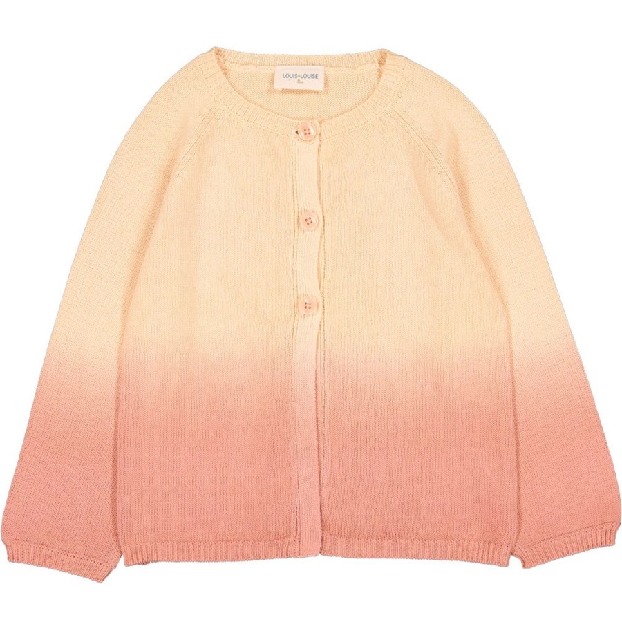 LOUIS LOUISE Cardigans, Pulls, Sweats | Cardigan Gulsah Knitted Cotton Dip Dye