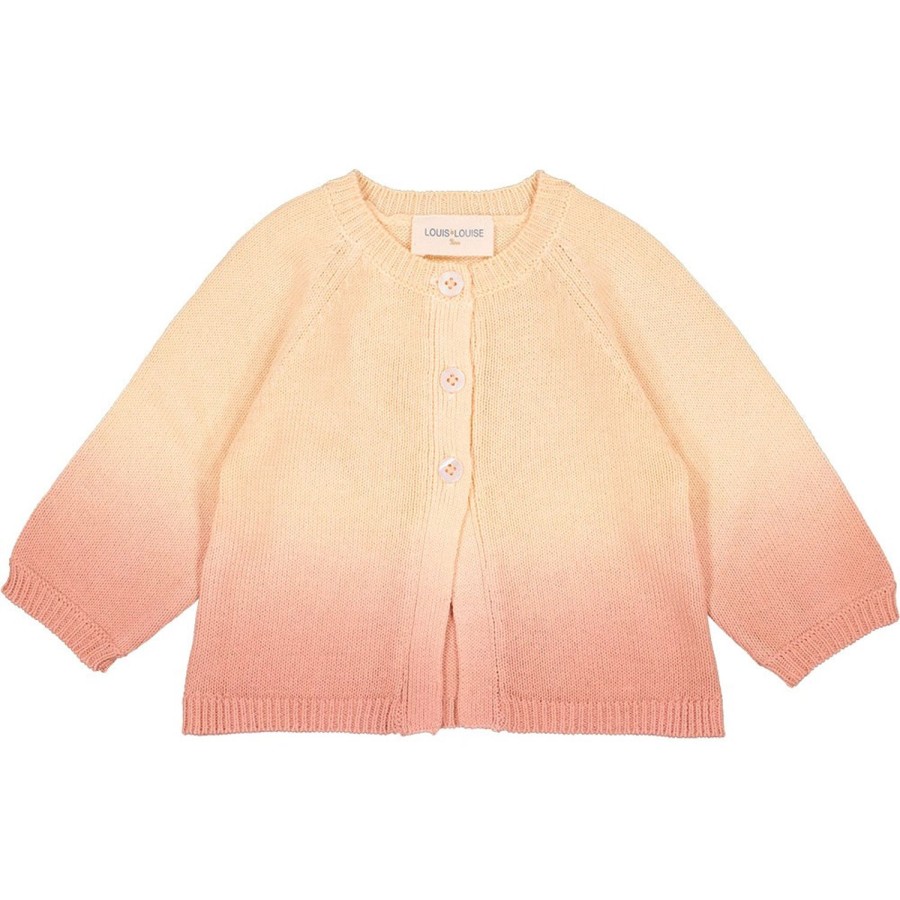 LOUIS LOUISE Cardigans, Pulls, Sweatshirts | Cardigan Gulsah Knitted Cotton Dip Dye