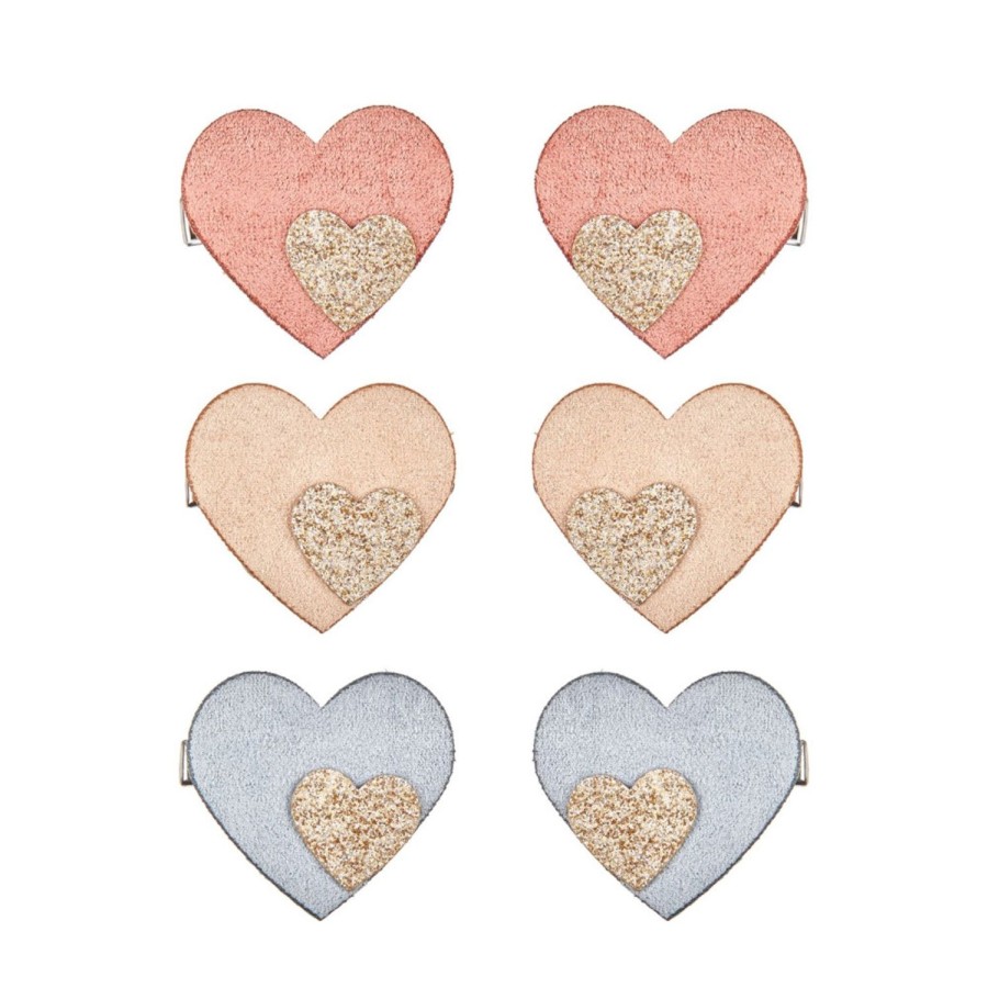 LOUIS LOUISE Accessories | Heart Glitter Clips - Mimi & Lula