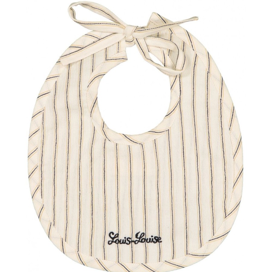 LOUIS LOUISE Accessoires And Toys | Bib Bulle Cotton Crepe Stripe