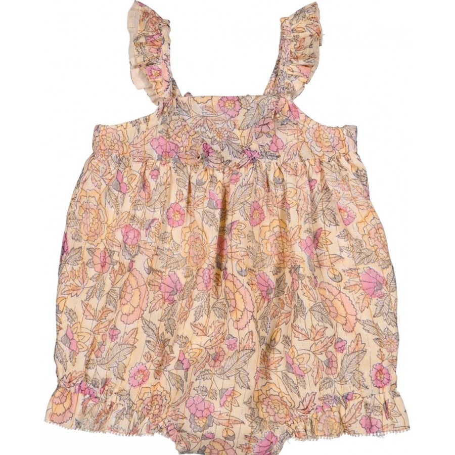 LOUIS LOUISE Dresses, Overalls, Pyjamas | Overall Evangeline Stripe Lurex Indian Flower