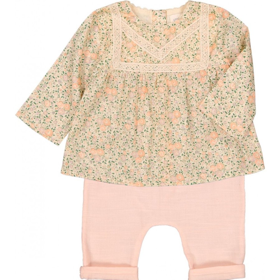 LOUIS LOUISE Blouses, Tops Baby Girls | Tunic Comtesse Cotton Veil Romantic Flower