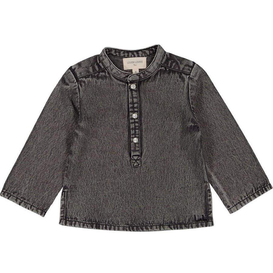 LOUIS LOUISE Shirts, Tops Baby Boy | Shirt Grand-Pere Chambray Bouton Pression