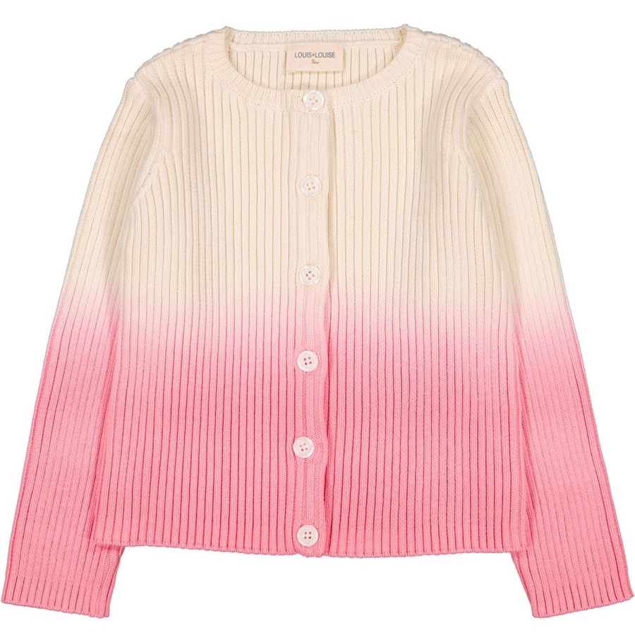 LOUIS LOUISE Cardigans, Pulls, Sweats | Cardigan Yona Knitted Cotton Dip Dye