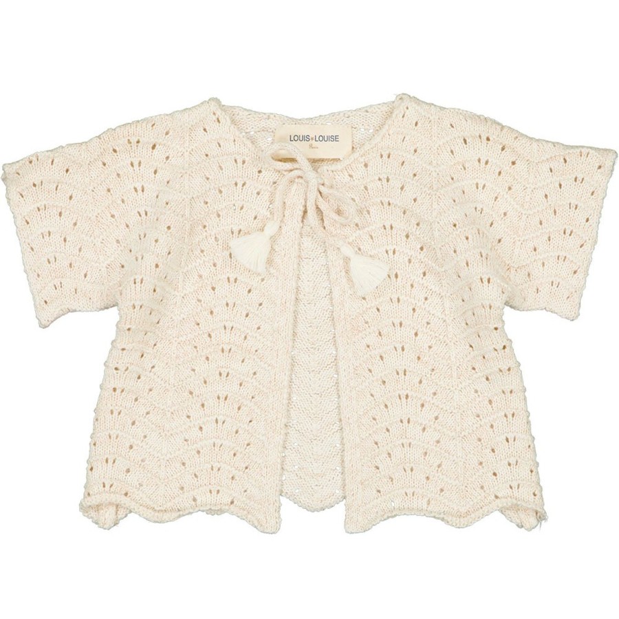 LOUIS LOUISE Cardigans, Pulls, Sweatshirts | Cardigan Edith Knitted Cotton Lurex