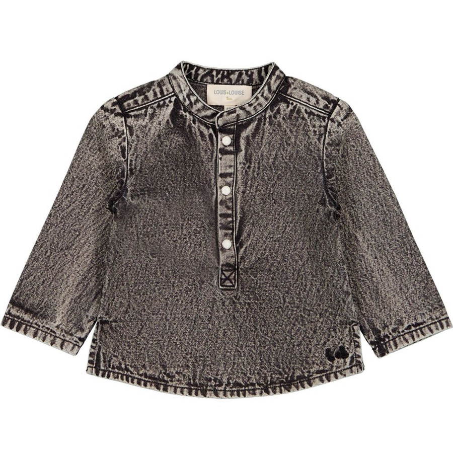 LOUIS LOUISE Shirts, Tops Baby Boy | Shirt Grand-Pere Chambray Bouton Pression