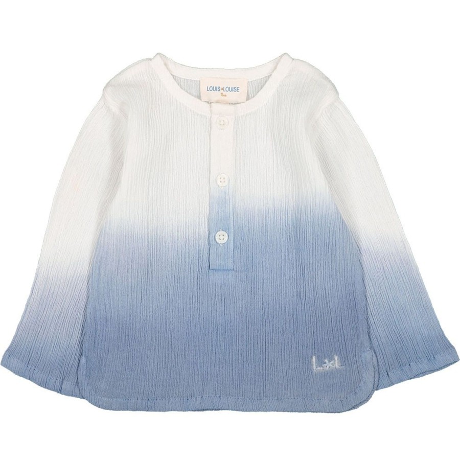 LOUIS LOUISE Shirts, Kurtas, Tee-Shirts | Shirt Oncle Cotton Crepe Dip Dye