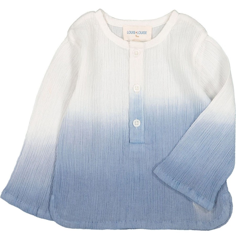 LOUIS LOUISE Shirts, Kurtas, Tee-Shirts | Shirt Oncle Cotton Crepe Dip Dye